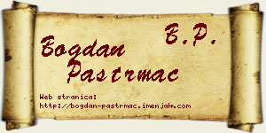 Bogdan Paštrmac vizit kartica